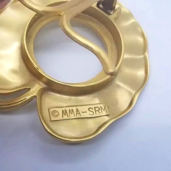 Metropolitan Museum of Art Vintage MMA-SRM Gold Tone Lotus Picture Frame - Picture 3 of 8